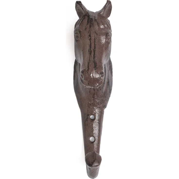 Moritz Wandgarderobe Garderobe Pferdekopf Garderobenleiste Haken Gußeisen Kleiderhaken Garderobenhaken Vintage – Bild 5