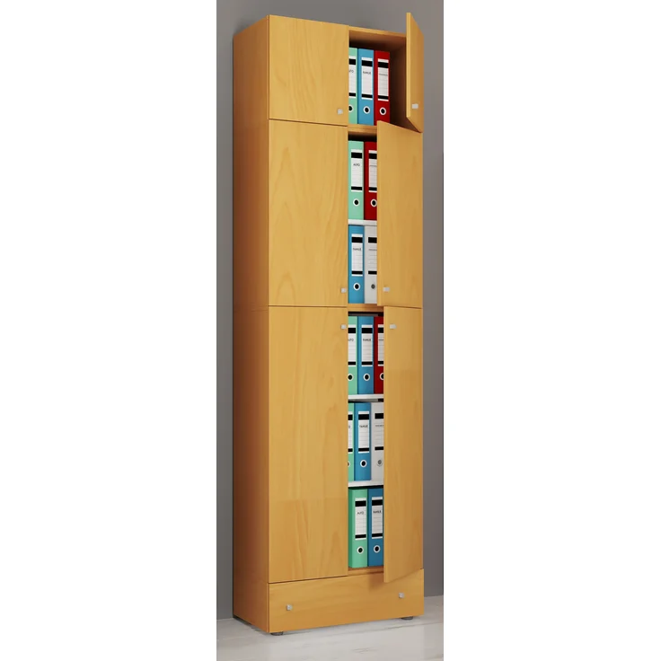 VCM Büroschrank Lona 917798 Buche H. 240 x B. 70 x T. 39 cm – Bild 3