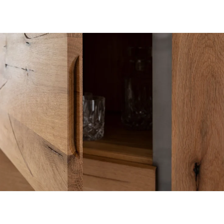 Highboard Wildeiche / Zerreiche 160x45x142 natur NEW AMSTERDAM #07 – Bild 6