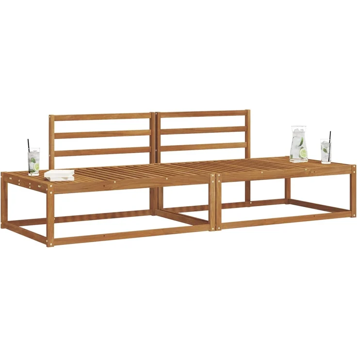 vidaXL Outdoor-Sofagarnitur Natur Massivholz Akazie 3368122 – Bild 3