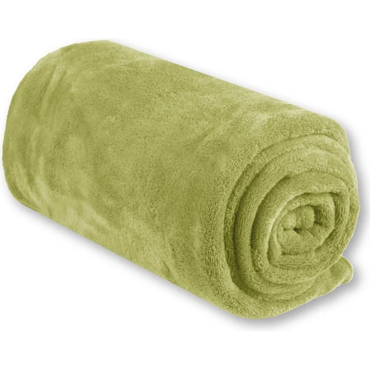 Babydecke Krabbeldecke Schmusedecke Kuscheldecke für Kleinkinder, flauschig weich nach ÖKO-TEX Standard 100 in vielen verschiedenen Ausführungen verfügbar in vielen Grüßen und Farben (ca. 70x100 cm / grün - olivgrün) – Bild 1