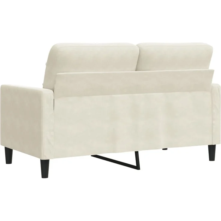 vidaXL 2-Sitzer-Sofa Creme 120 cm Samt 4007622 – Bild 5
