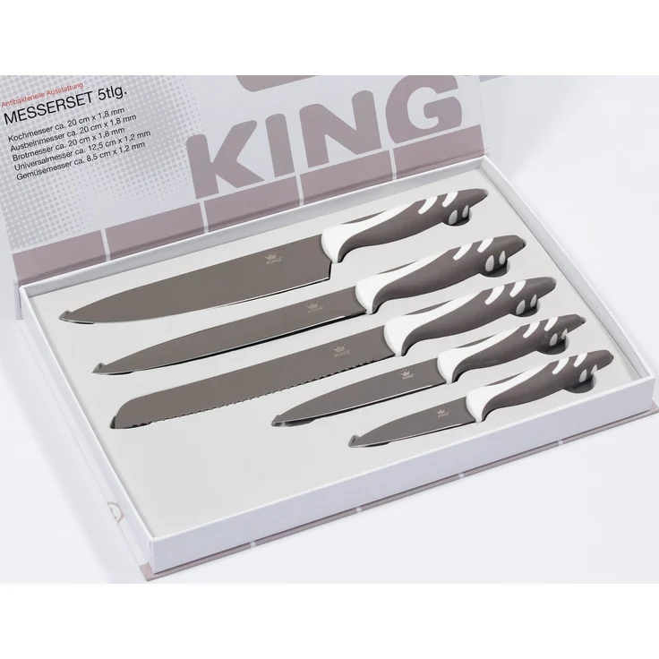 KING Messer-Set (Set, 5-tlg), Mit beschichteten Klingen – Bild 2