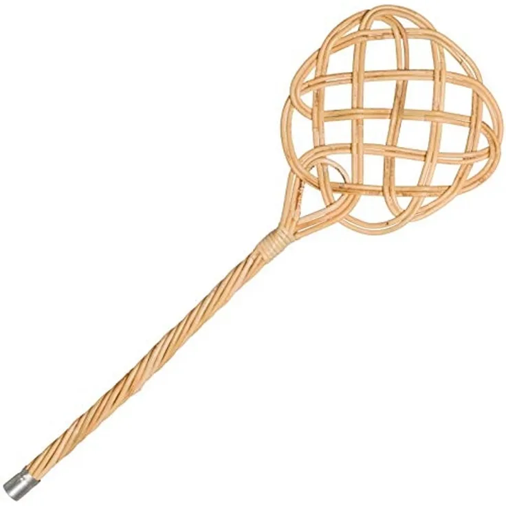 Redecker | Teppichklopfer Peddigrohr 75cm Polsterklopfer Ausklopfer 2-fädig