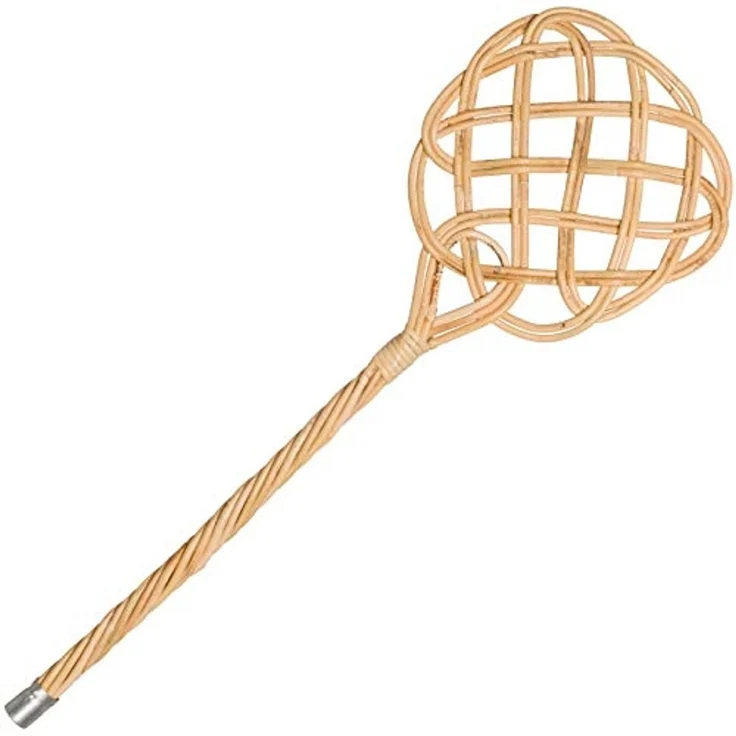 Redecker | Teppichklopfer Peddigrohr 75cm Polsterklopfer Ausklopfer 2-fädig – Bild 1