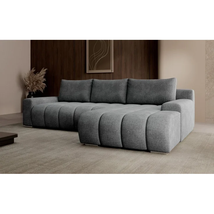 PROMETO Möbel Ecksofa Porto L mit Schlaffunktion und Bettkasten L-Form Links/Rechts – Bild 3