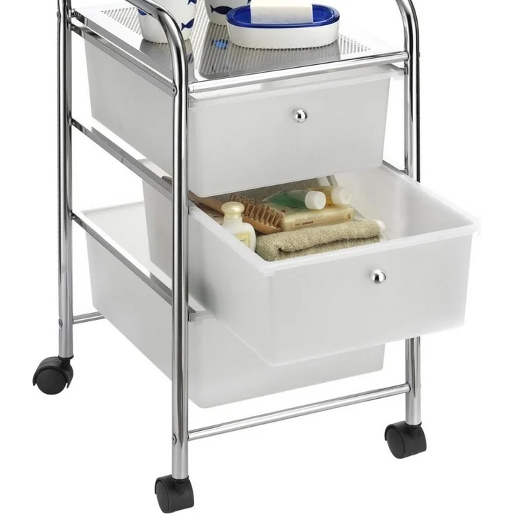 IDIMEX Beistellwagen GINA, Rollcontainer Rollwagen Friseur Kosmetik Badregal mit 3 Schubladen – Bild 2