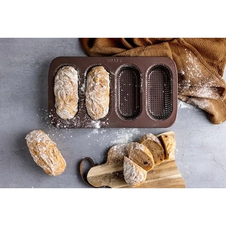 Sallys Baguetteblech - Mini Baguetteblech für 4 Baguettes – Bild 6