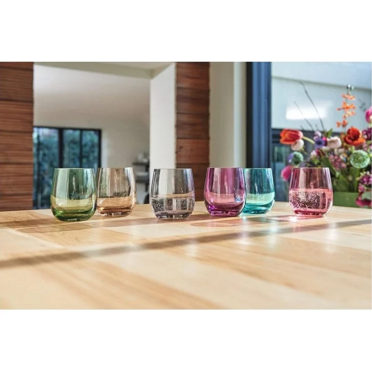 Leonardo SORA Trinkglas klein 0,3l farbig sortiert 6er Set - A – Bild 3