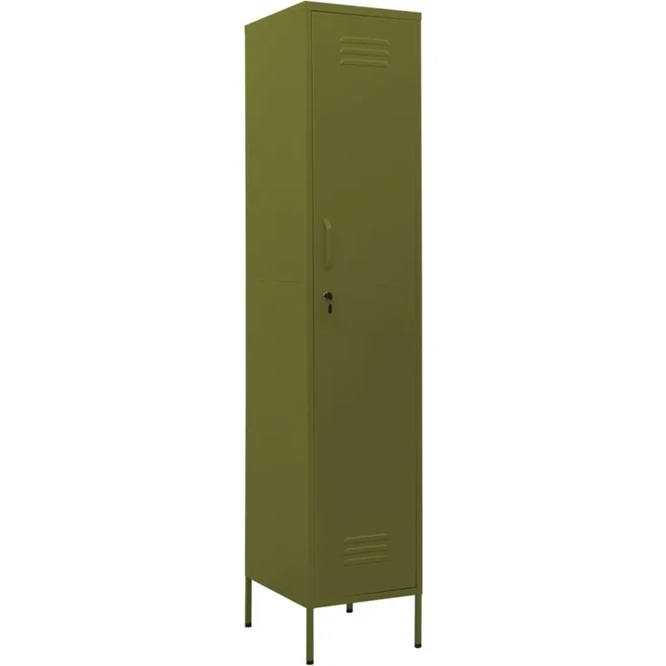 vidaXL Schließfachschrank Olivgrün 35x46x180 cm Stahl 336252