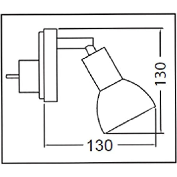 TRANGO LED Steckdosenleuchte, 11-046 LED Steckerlicht in weiß mit Lampenschirm aus Glas, Stecker-Nachtlicht inkl. 1x GU10 LED Leuchtmittel 3000K warmweiß & Ein/Aus, & Ein/Aus- Schalter Leselampe, Küchenlampe – Bild 3