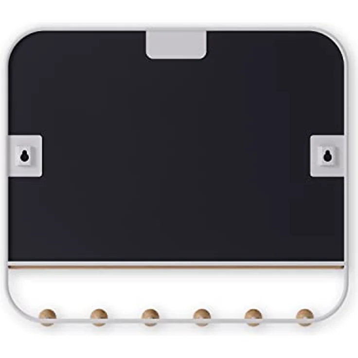Umbra Wandspiegel Estique mit Ablage und 6 Haken, Spiegel, Weiß, 1018031-660 – Bild 8