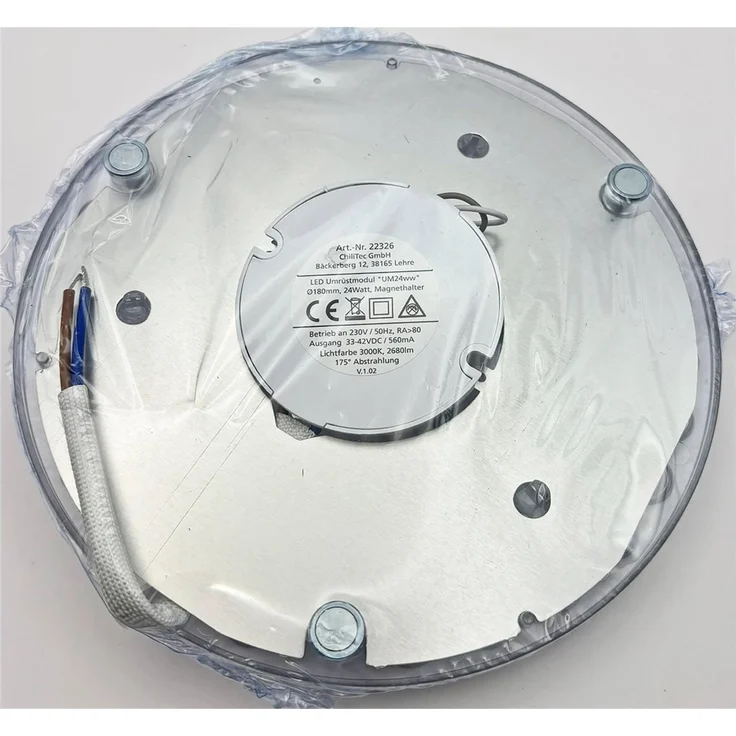 LED Umrüstmodul "UM24ww" für LeuchtenØ180mm, 24W, 2680lm, 3000K, Magnethalter – Bild 9