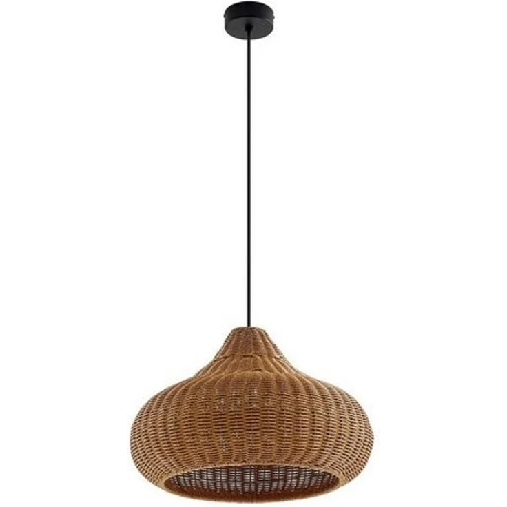 Lucande Hängeleuchten Taniola, Holz IP44, 1x15 W LED – Bild 4
