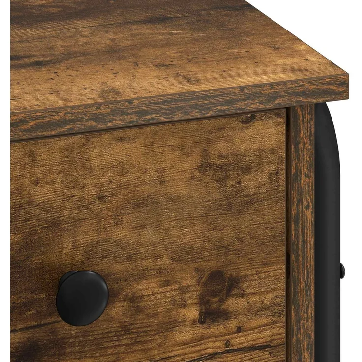 vidaXL Schreibtisch mit Stauraum Räuchereiche 100 x 50 x 75 cm 8008004 – Bild 8