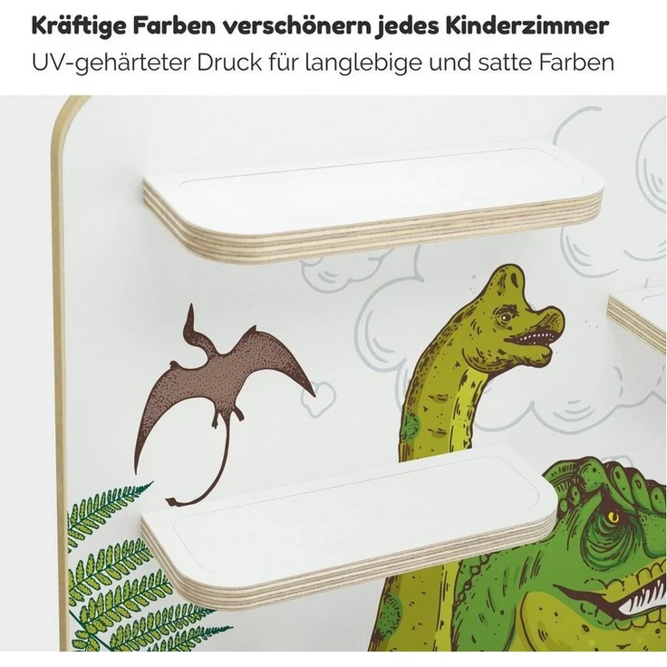 stadtecken Kinderregal Dinosaurier, Regal für die Toniebox und ca. 50 Tonies – Bild 3