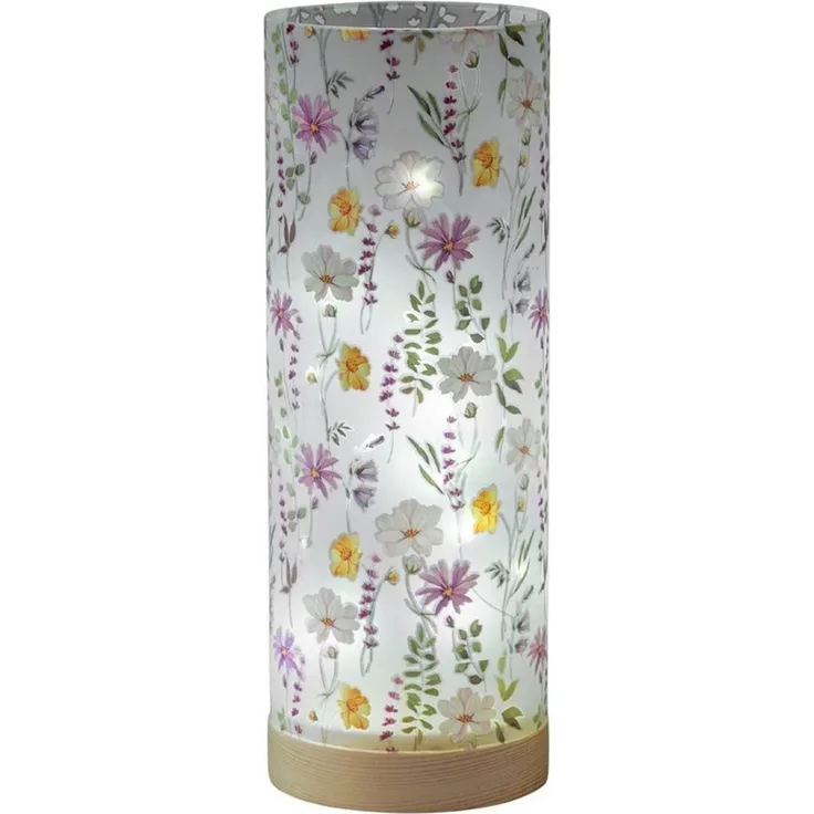 formano Tischleuchte Streublumen, LED, mit Timerfunktion, Mehrfarbig, Blumen, H: 25cm