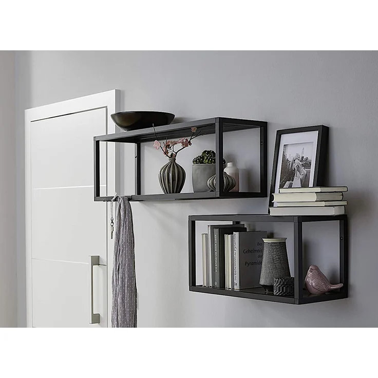 Aluments Quader-Rack Regal in EDELSTAHLOPTIK mit 30 cm Höhe und 90 cm Breite / Regalsystem / Modulregal – Bild 7