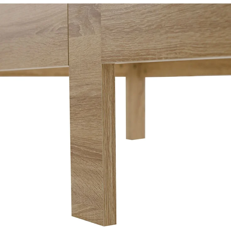 Komfortbett 90x200 Seniorenbett Höhenverstellbar Holzbett Eiche Einzelbett Hohes Bett Bettgestell – Bild 9