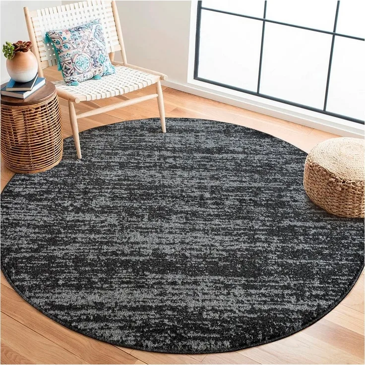 Sanat Teppich Oslo, rund, Höhe: 10 mm, Kurzflor, Wohnzimmer, Schlafzimmer, fussbodenheizungsgeeignet