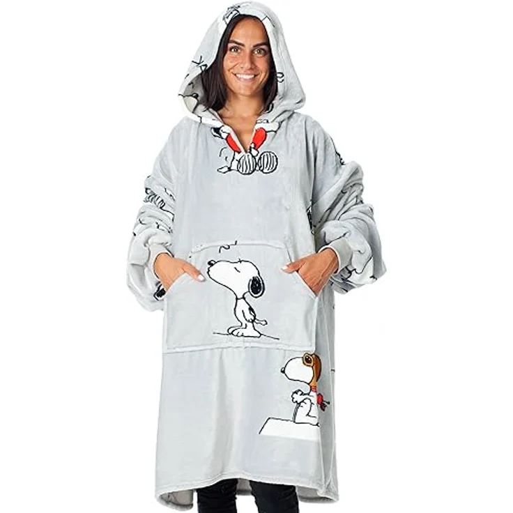 Kinderdecke Kanguru Snoopy Hoodie, XXL-Pullover für Männer & Frauen, Kanguru – Bild 2