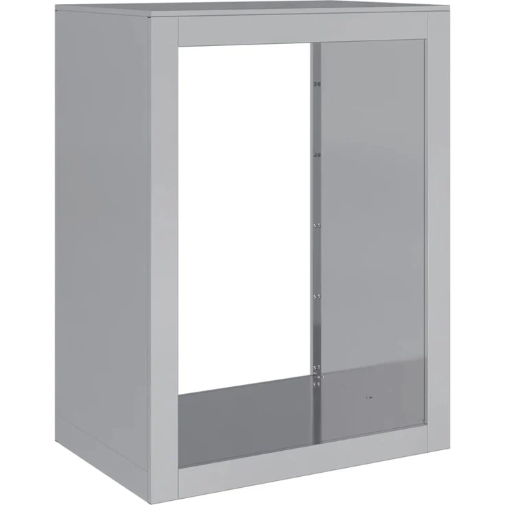 vidaXL Brennholzregal 60x40x80 cm Verzinkter Stahl 851001 – Bild 1