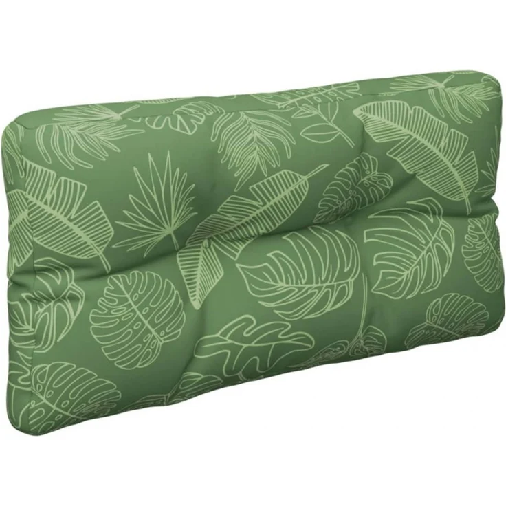 vidaXL Palettenkissen Blattmuster 80x40x12 cm Stoff 360620 – Bild 4