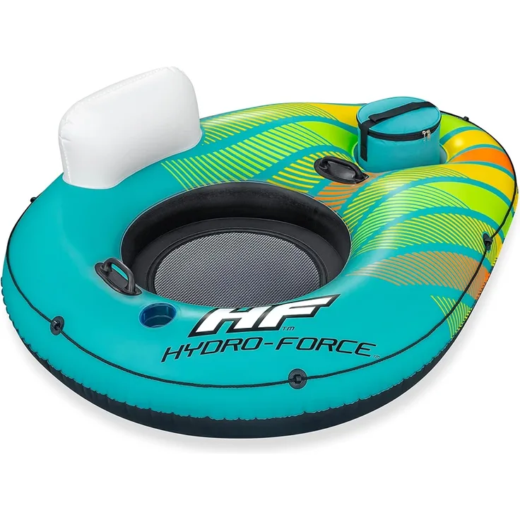 Hydro-Force™ Alpine Schwimmring mit Rückenlehne & Kühltasche 169 x 137 cm