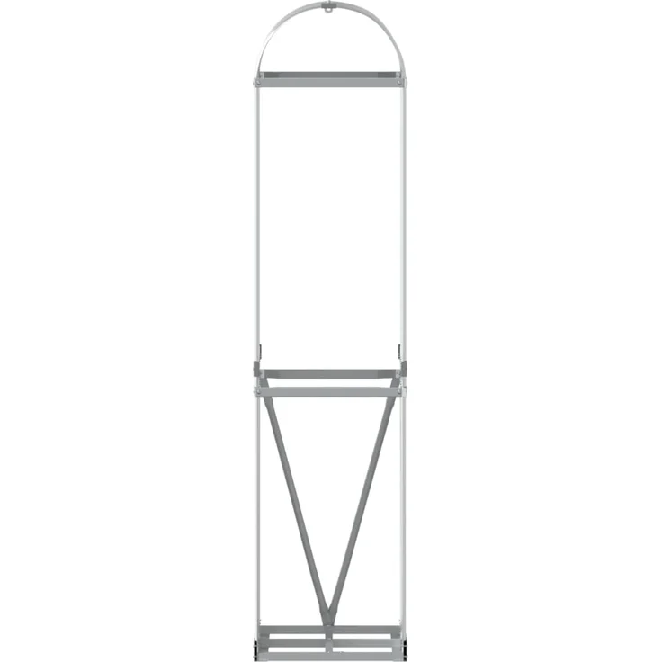 vidaXL Kaminholzunterstand Silbern 40x45x170 cm Verzinkter Stahl 364588 – Bild 3