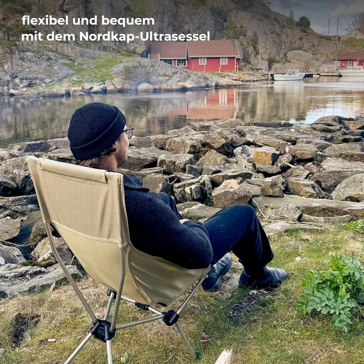 osoltus ultraleichter Faltstuhl Klappstuhl Campingstuhl Strandsessel Nordkap – Bild 3