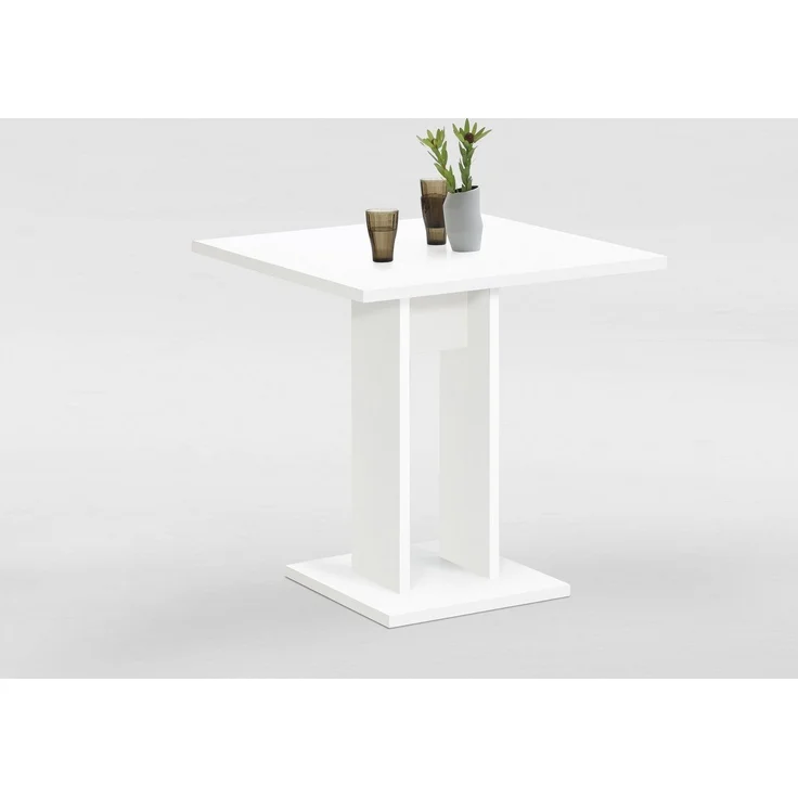 Säulen-Esstisch >BANDOL 1< in weiß - 70x77,5x70cm (BxHxT) – Bild 3