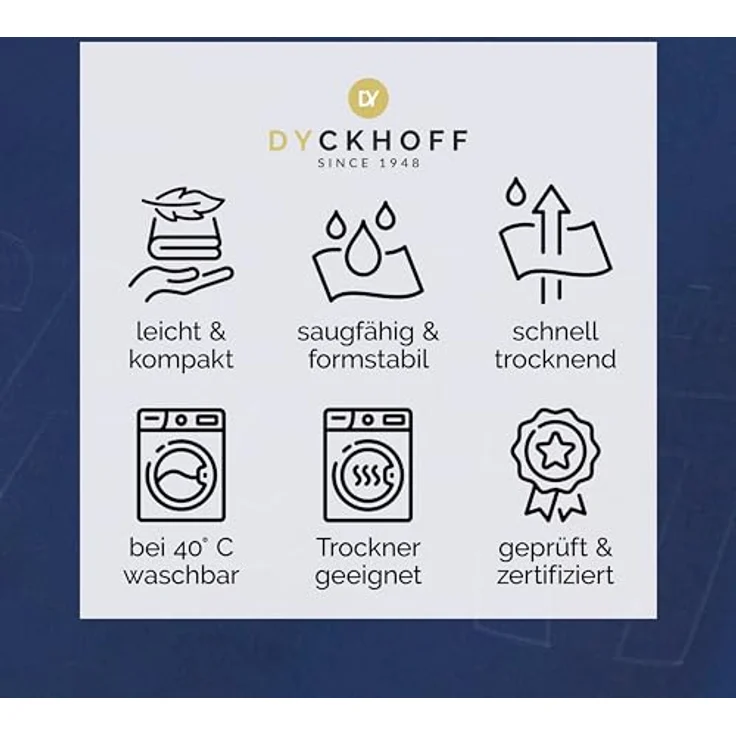 Dyckhoff Sporthandtuch Mikrofaser Sporttuch, Microfaser (1-St), auch als 2er Set erhätlich – Bild 4