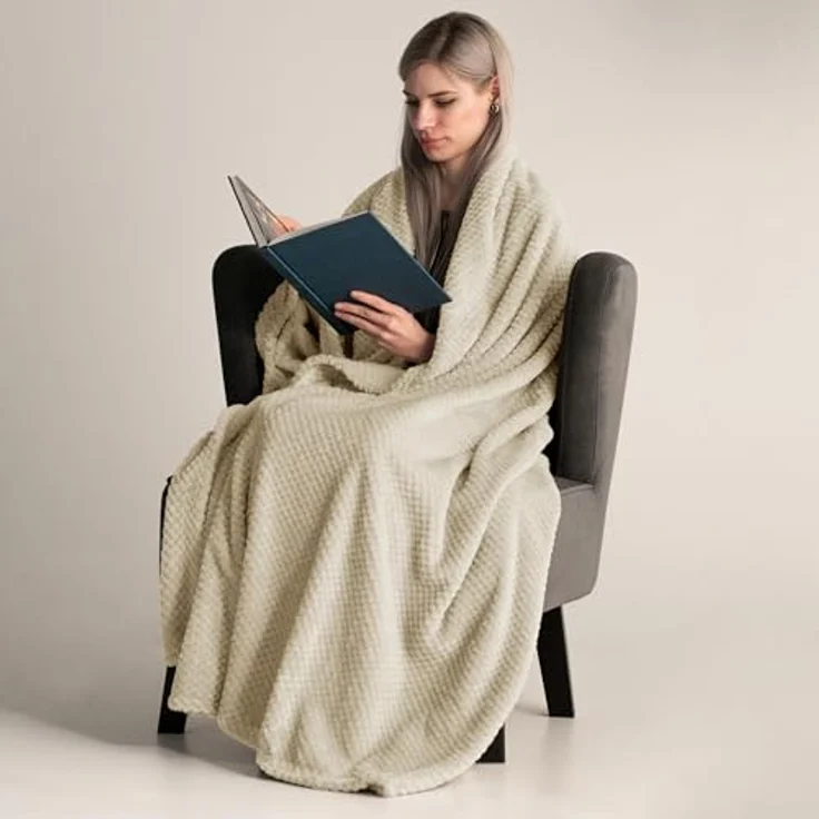 Wohndecke Decke Microfaser Wohndecke Tagesdecke Fleece, DecoKing, weich sanft kuschelig skandinavischer Stil – Bild 5