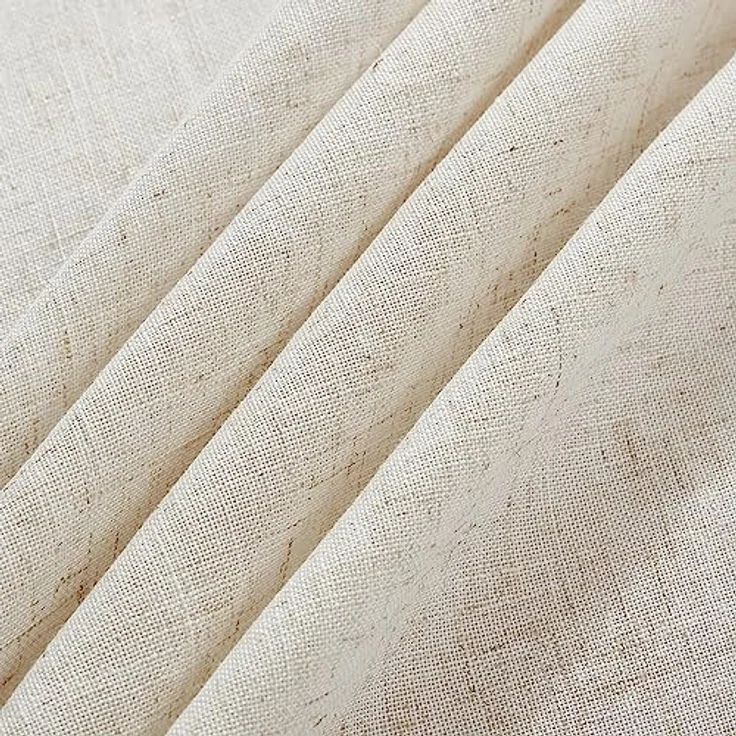 Laura Ashley Dothan Luxuriöse Tischdecke aus Leinenmischung für formelle Abendessen, Urlaub, Hochzeit oder Party, 152,4x213,4 cm, Taupe – Bild 5