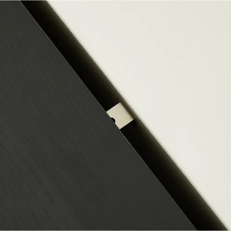 DESVIAE Sideboard mit verstellbaren Einlegeböden 169x80x40 cm MDF Schwarz – Bild 9