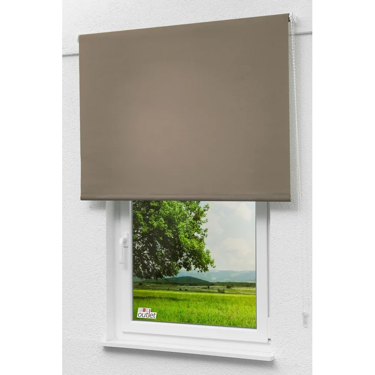 Lysel Outlet - Basisrollo Tageslicht Moccabraun (B x H) 92cm x 175cm – Bild 4