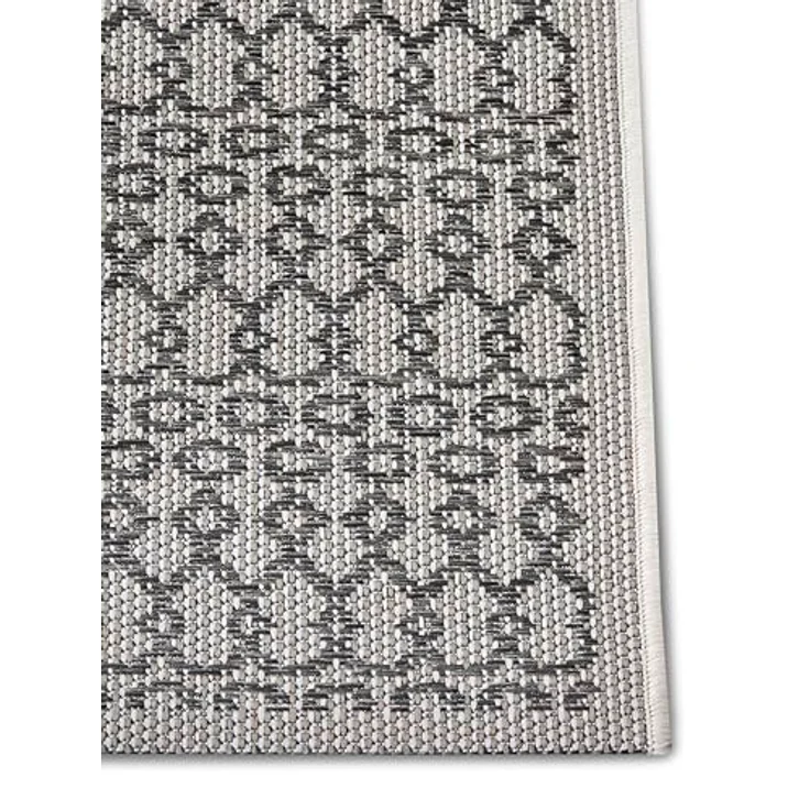 Hanse Home Vanti In- & Outdoor Teppich Wetterfest – Modernes Muster, Wasserfest robuster Aussenteppich Flachgewebe für Garten, Balkon, Terrasse, Wohnzimmer – Beige Grau, 63x120cm – Bild 6