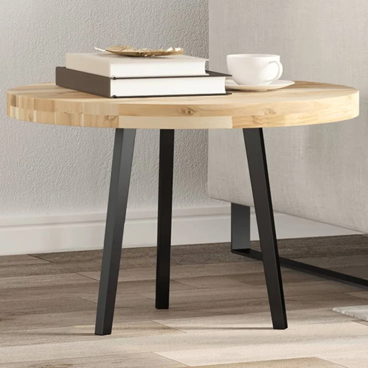vidaXL Tischplatte Rund Ø60x4 cm Massivholz Akazie 4008690 – Bild 1