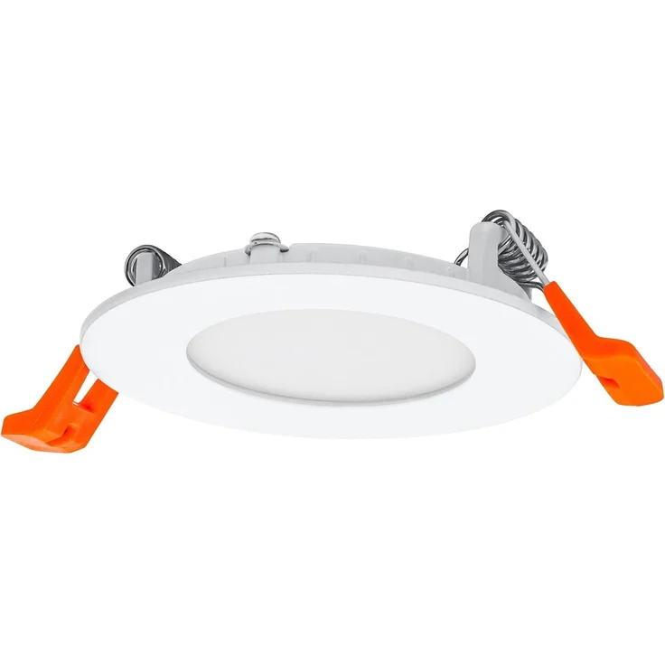 Osram Downlight Slim 85mm, LED Einbauleuchte, 4.5W, 4000K neutralweiß, 240 Lumen, flaches Design, IP20, einfache Montage für Wohnräume und Küchen, Weiß – Bild 1