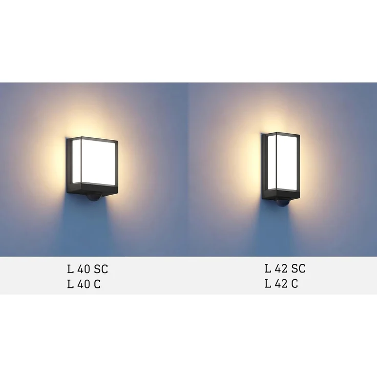 Steinel 'L 40 C' LED-Außenleuchte mit Aluminium-Gehäuse, Bluetooth, per App einstellbar, 12,9 W, 3000 K, Aluminum anthrazit, 20,1 x 10,5 x 22,9 cm – Bild 6