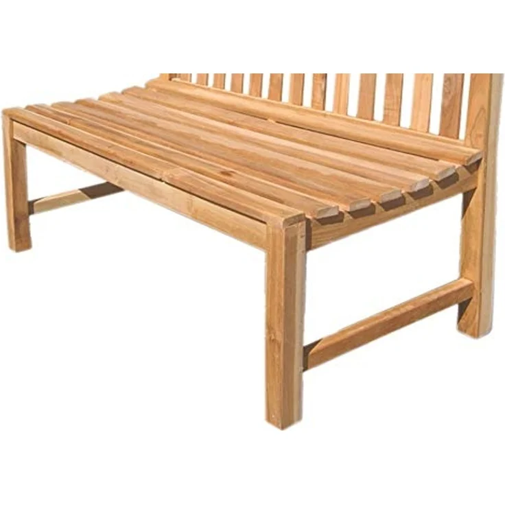 LEX 'Premium Teak' Gartenbank nachhaltig, natur, 120cm – Bild 5