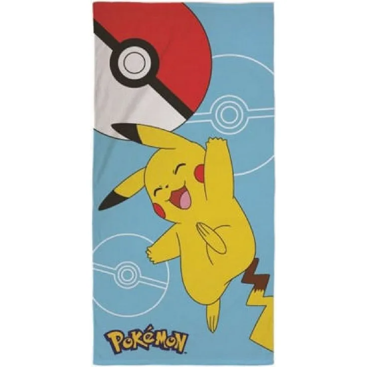 Pokemon Mikrofaser-Badetuch – Weiches & saugstarkes Handtuch für Kinder 140x70 cm