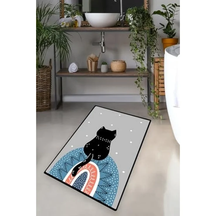 Mijolnir 'Waiten' Badematte, Mehrfarbig, 70 x 120 cm