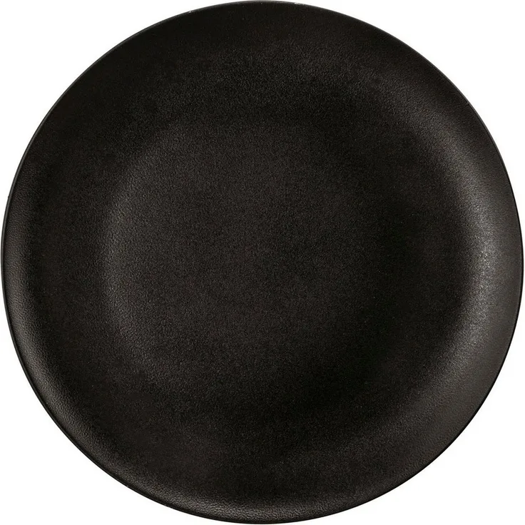 Seltmann Weiden Frühstücksteller Liberty - Velvet Black, (1 St), Teller rund 22,5 cm