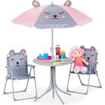 Camping Kindersitzgruppe mit Schirm