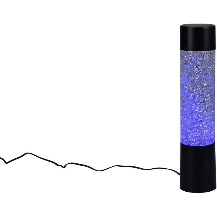 lightling LED Tischleuchte Glinda, RGB Farbwechsler, LED fest integriert, RGB-Farbwechsler, Glitzerpartikel-Optik, Indoor – Bild 5