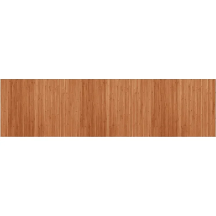 vidaXL Teppich Rechteckig Braun 80x300 cm Bambus 376782 – Bild 2