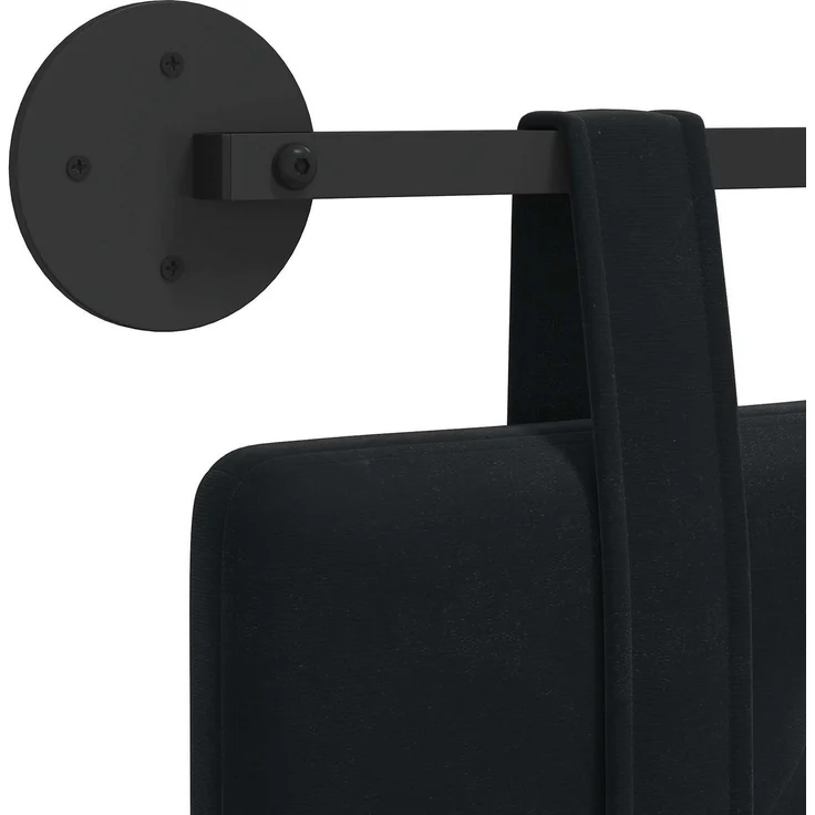 vidaXL Hängendes Kopfteil Schwarz Samt 5 x 90 x 55 cm – Bild 9