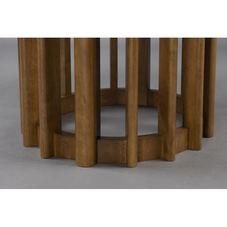 Esstisch BARLET Rund Ø 120 cm Walnussfurnierplatte von DutchBone – Bild 5