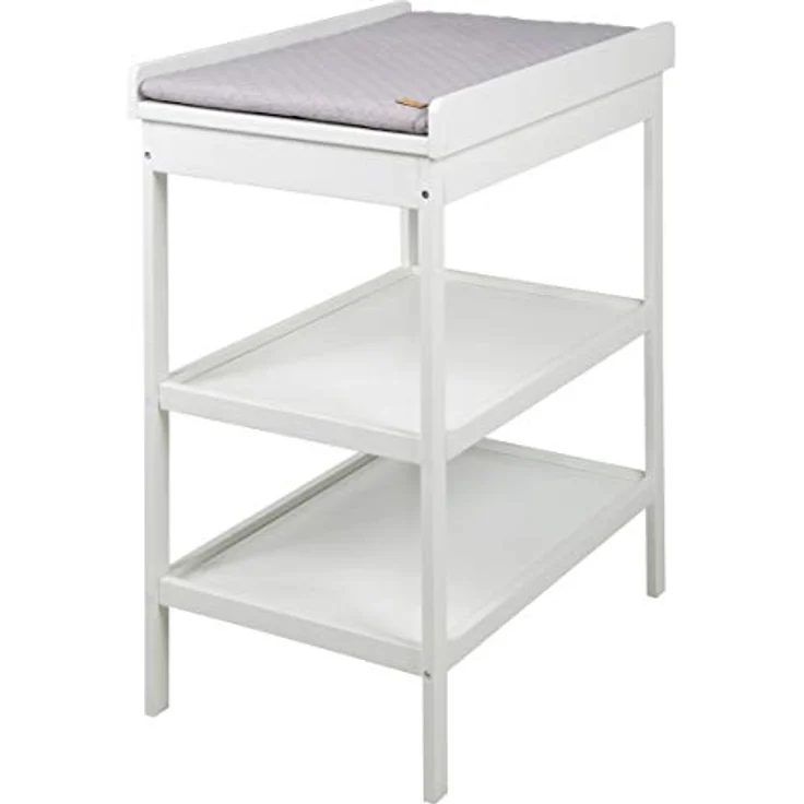 roba Wickelregal - inkl. Wickelauflage 'roba Style grau' - Höhe 93,5 cm - Weiß – Bild 2